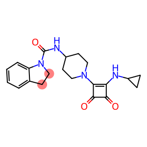 N-(1-[2-(CYCLOPROPYLAMINO)-3,4-DIOXOCYCLOBUT-1-EN-1-YL]PIPERIDIN-4-YL)INDOLINE-1-CARBOXAMIDE