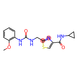 N-CYCLOPROPYL-2-[(([(2-METHOXYPHENYL)AMINO]CARBONYL)AMINO)METHYL]-1,3-THIAZOLE-4-CARBOXAMIDE