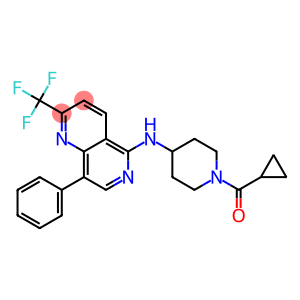 N-[1-(CYCLOPROPYLCARBONYL)PIPERIDIN-4-YL]-8-PHENYL-2-(TRIFLUOROMETHYL)-1,6-NAPHTHYRIDIN-5-AMINE