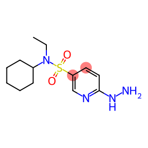 N-cyclohexyl-N-ethyl-6-hydrazinylpyridine-3-sulfonamide