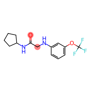 N-cyclopentyl-2-{[3-(trifluoromethoxy)phenyl]amino}acetamide