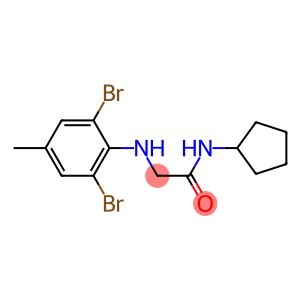 N-cyclopentyl-2-[(2,6-dibromo-4-methylphenyl)amino]acetamide