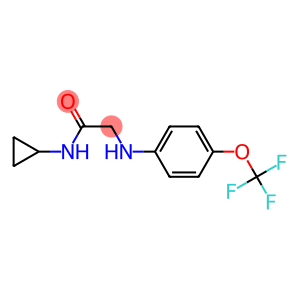 N-cyclopropyl-2-{[4-(trifluoromethoxy)phenyl]amino}acetamide