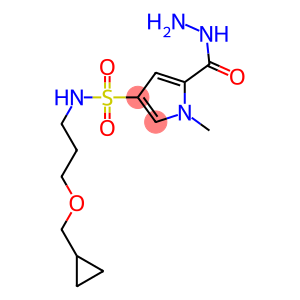 N-[3-(cyclopropylmethoxy)propyl]-5-(hydrazinocarbonyl)-1-methyl-1H-pyrrole-3-sulfonamide