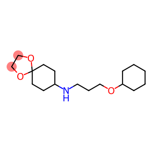 N-[3-(cyclohexyloxy)propyl]-1,4-dioxaspiro[4.5]decan-8-amine