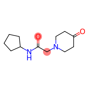 N-cyclopentyl-2-(4-oxopiperidin-1-yl)acetamide