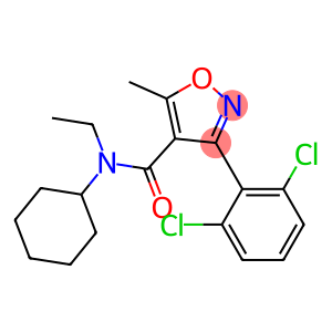 N-cyclohexyl-3-(2,6-dichlorophenyl)-N-ethyl-5-methyl-4-isoxazolecarboxamide