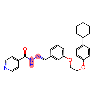 N'-{3-[2-(4-cyclohexylphenoxy)ethoxy]benzylidene}isonicotinohydrazide