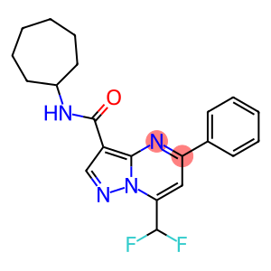 N-cycloheptyl-7-(difluoromethyl)-5-phenylpyrazolo[1,5-a]pyrimidine-3-carboxamide