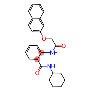 N-cyclohexyl-2-{[(2-naphthyloxy)acetyl]amino}benzamide