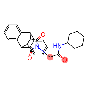 N-cyclohexyl-2-(16,18-dioxo-17-azapentacyclo[6.6.5.0~2,7~.0~9,14~.0~15,19~]nonadeca-2,4,6,9,11,13-hexaen-17-yl)acetamide