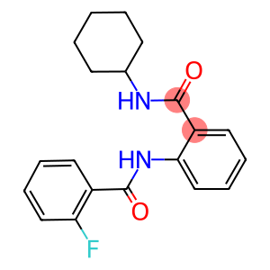 N-cyclohexyl-2-[(2-fluorobenzoyl)amino]benzamide