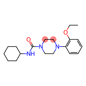 N-cyclohexyl-4-(2-ethoxyphenyl)-1-piperazinecarboxamide