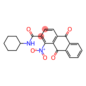 N-cyclohexyl-1-nitro-9,10-dioxo-9,10-dihydro-2-anthracenecarboxamide