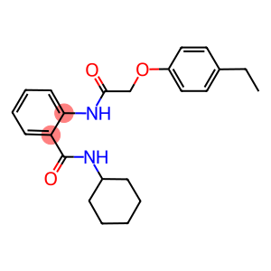 N-cyclohexyl-2-{[(4-ethylphenoxy)acetyl]amino}benzamide