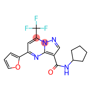N-cyclopentyl-5-(2-furyl)-7-(trifluoromethyl)pyrazolo[1,5-a]pyrimidine-3-carboxamide