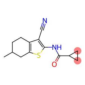 N-(3-cyano-6-methyl-4,5,6,7-tetrahydro-1-benzothien-2-yl)cyclopropanecarboxamide