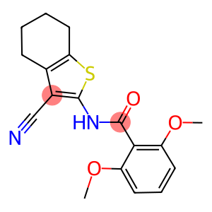 N-(3-cyano-4,5,6,7-tetrahydro-1-benzothien-2-yl)-2,6-dimethoxybenzamide