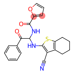 N-{1-[(3-cyano-4,5,6,7-tetrahydro-1-benzothien-2-yl)amino]-2-oxo-2-phenylethyl}-2-furamide