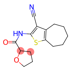 N-(3-cyano-5,6,7,8-tetrahydro-4H-cyclohepta[b]thien-2-yl)tetrahydro-2-furancarboxamide