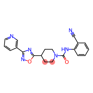 N-(2-CYANOPHENYL)-4-(3-PYRIDIN-3-YL-1,2,4-OXADIAZOL-5-YL)PIPERIDINE-1-CARBOXAMIDE