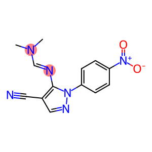 N'-[4-cyano-1-(4-nitrophenyl)-1H-pyrazol-5-yl]-N,N-dimethyliminoformamide