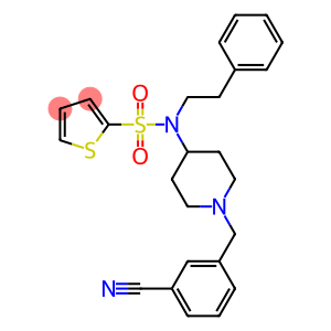 N-[1-(3-CYANOBENZYL)PIPERIDIN-4-YL]-N-(2-PHENYLETHYL)THIOPHENE-2-SULFONAMIDE