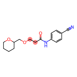 N-(4-cyanophenyl)-3-(oxan-2-ylmethoxy)propanamide