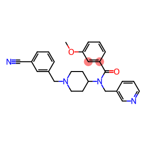 N-[1-(3-CYANOBENZYL)PIPERIDIN-4-YL]-3-METHOXY-N-(PYRIDIN-3-YLMETHYL)BENZAMIDE