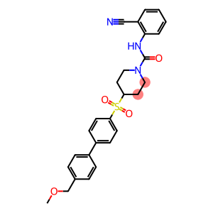 N-(2-CYANOPHENYL)-4-([4'-(METHOXYMETHYL)BIPHENYL-4-YL]SULFONYL)PIPERIDINE-1-CARBOXAMIDE