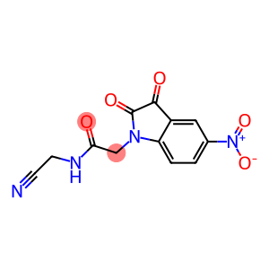 N-(cyanomethyl)-2-(5-nitro-2,3-dioxo-2,3-dihydro-1H-indol-1-yl)acetamide