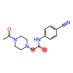 N-(4-cyanophenyl)-2-(4-acetylpiperazin-1-yl)acetamide