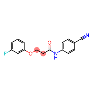N-(4-cyanophenyl)-3-(3-fluorophenoxy)propanamide