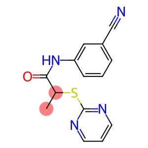 N-(3-cyanophenyl)-2-(pyrimidin-2-ylsulfanyl)propanamide