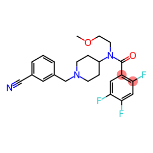 N-[1-(3-CYANOBENZYL)PIPERIDIN-4-YL]-2,4,5-TRIFLUORO-N-(2-METHOXYETHYL)BENZAMIDE