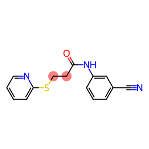 N-(3-cyanophenyl)-3-(pyridin-2-ylsulfanyl)propanamide