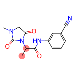 N-(3-cyanophenyl)-2-(3-methyl-2,5-dioxoimidazolidin-1-yl)propanamide