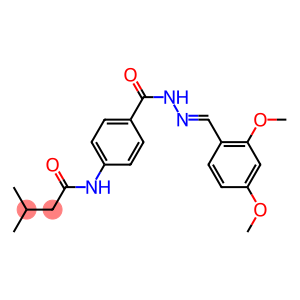 N-[4-({2-[(E)-(2,4-dimethoxyphenyl)methylidene]hydrazino}carbonyl)phenyl]-3-methylbutanamide