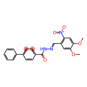 N'-[(E)-(4,5-dimethoxy-2-nitrophenyl)methylidene][1,1'-biphenyl]-4-carbohydrazide