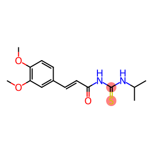 N-[(E)-3-(3,4-dimethoxyphenyl)-2-propenoyl]-N'-isopropylthiourea