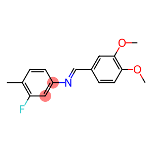 N-[(E)-(3,4-dimethoxyphenyl)methylidene]-3-fluoro-4-methylaniline