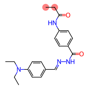 N-{4-[(2-{(E)-[4-(diethylamino)phenyl]methylidene}hydrazino)carbonyl]phenyl}propanamide