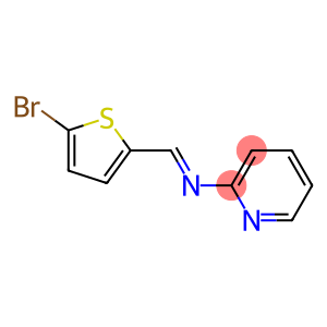 N-[(E)-(5-bromo-2-thienyl)methylidene]-N-(2-pyridinyl)amine