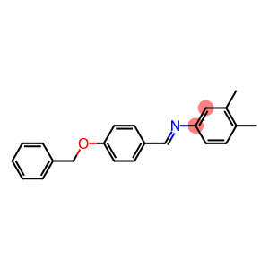 N-{(E)-[4-(benzyloxy)phenyl]methylidene}-N-(3,4-dimethylphenyl)amine
