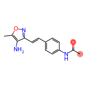 N-{4-[(E)-2-(4-amino-5-methylisoxazol-3-yl)vinyl]phenyl}acetamide