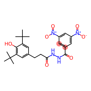 N'-[3-(3,5-ditert-butyl-4-hydroxyphenyl)propanoyl]-3,5-bisnitrobenzohydrazide