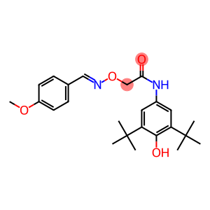 N-(3,5-ditert-butyl-4-hydroxyphenyl)-2-{[(4-methoxybenzylidene)amino]oxy}acetamide