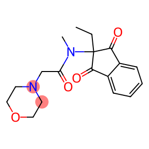 N-(1,3-Dioxo-2-ethylindan-2-yl)-N-methyl-4-morpholineacetamide