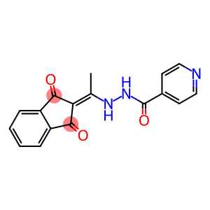 N-(((1,3-DIOXOINDAN-2-YLIDENE)ETHYL)AMINO)-4-PYRIDYLFORMAMIDE