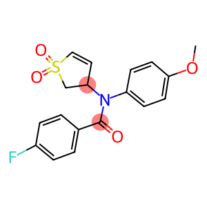 N-(1,1-dioxido-2,3-dihydro-3-thienyl)-4-fluoro-N-(4-methoxyphenyl)benzamide